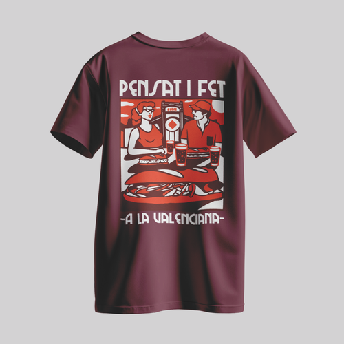 CAMISETA PENSAT I FET - CESC ROCA