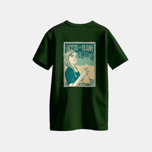 CAMISETA ACEITE DE OLIVA VERDE  - RESKATE