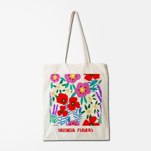 TOTE BAG FLOWERS ROJAS - TERESA REGO